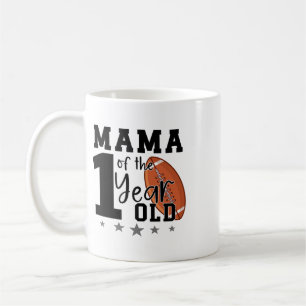 Mama des 1-jährigen Footll 1. Jahr Down Geburtst Kaffeetasse