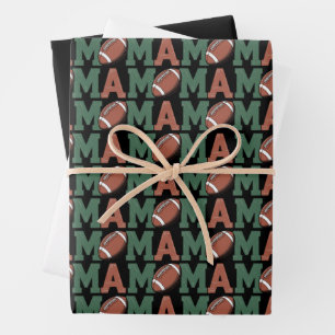 Mama des 1-jährigen Fußballs 1. Geburtstag Geschenkpapier Set