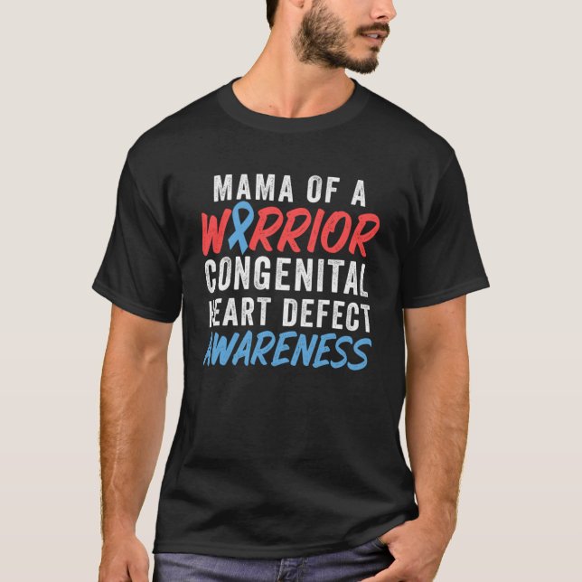 Mama des angeborenen Herzfehlers T-Shirt (Vorderseite)