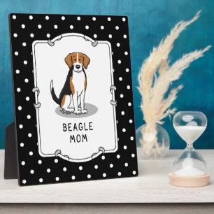 Mama des Beagle (Tri-Farbe 3) Hunde Niedlich Hunde Fotoplatte