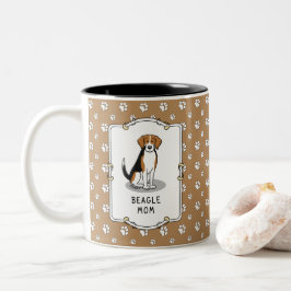Mama des Beagle (Tri-Farbe 3) Hunde Niedlich Hunde Zweifarbige Tasse