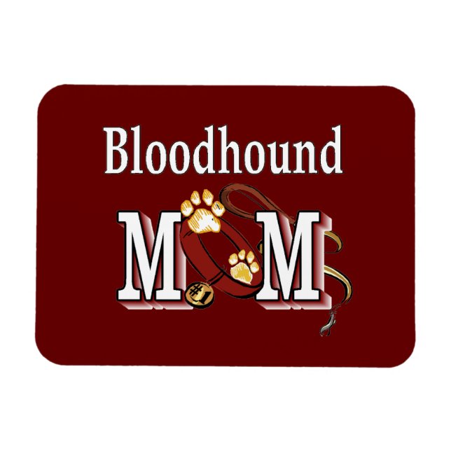 Mama des Bluthundes Magnet (Horizontal)