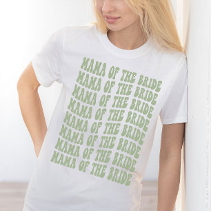 Mama des Bride Sage Green Matching Brautparty T-Shirt