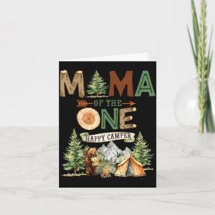 Mama des einen glücklichen Camper 1. Geburtstag Ca Karte