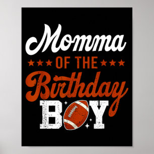 Mama des Fußball-Geburtstagskindes 1. Geburtstag Poster