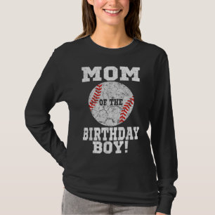 Mama des Geburtstags Boy Baseball Lover Vintag Ret T-Shirt