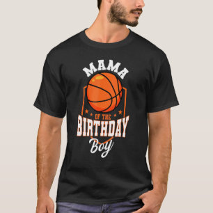 Mama des Geburtstags Boy Basketball Thema Bday Par T-Shirt