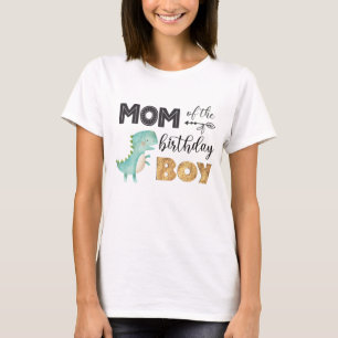 Mama des Geburtstags Boy Dinosauriers T-Shirt