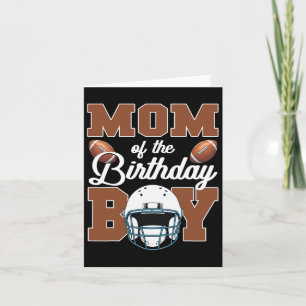 Mama des Geburtstags Boy Football Party Family Mat Karte