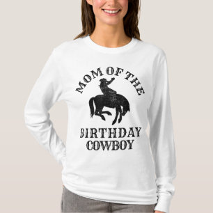Mama des Geburtstags Cowboy - Western Rodeo Party T-Shirt