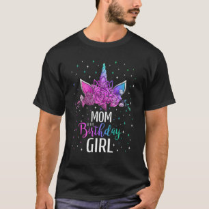 Mama des Geburtstags-Girl-Einhorn-Party T-Shirt