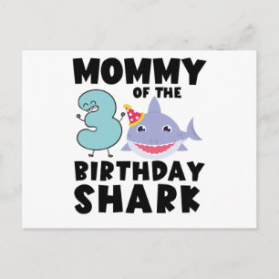 Mama des Geburtstags-Hais 3 Jahre alt Geburtstag Postkarte
