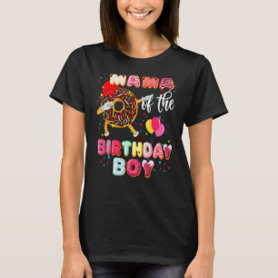 Mama des Geburtstags Junge Dabbing Donut Mütter Da T-Shirt