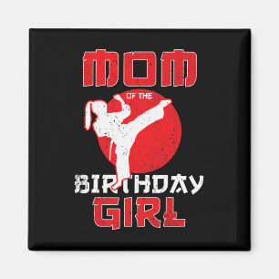 Mama des Geburtstags Karate Taekwondo Girl Martial Magnet