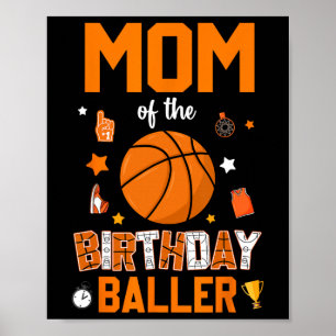 Mama des Geburtstags-Ller-Sketll-Geburtstagsdekora Poster