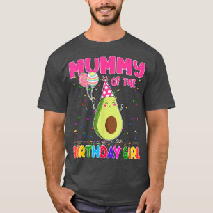 Mama des Geburtstags Mädchen Avocados Familienthem T-Shirt