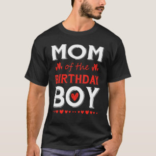 Mama des Geburtstagsjunge Niedliche Matching Famil T-Shirt