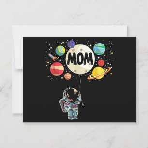 Mama des Geburtstagsjungen Astronauten 1. Geburtst Postkarte