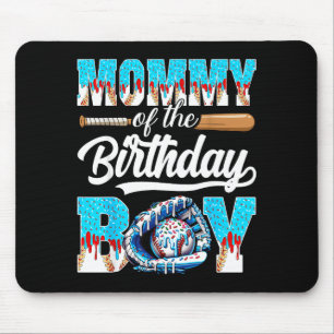 Mama des Geburtstagsjungen Baseball Eis Drip Mousepad