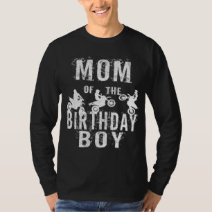 Mama des Geburtstagsjungen Dirt Bike-Party T-Shirt