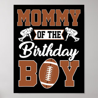 Mama des Geburtstagsjungen Fußballparty Familie Ma Poster