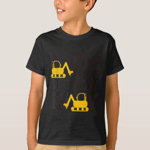 Mama des Geburtstagsjungen Lustiger Bagger LKW Geb T-Shirt