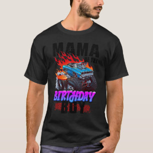 Mama des Geburtstagsjungen Monster Truck Blaze Car T-Shirt