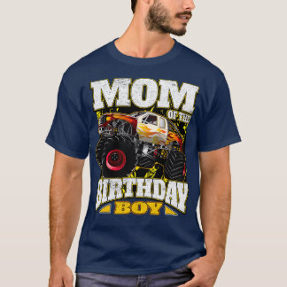 Mama des Geburtstagsjungen Monster Truck T-Shirt