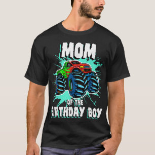 Mama des Geburtstagsjungen Monsters Truck Birthday T-Shirt