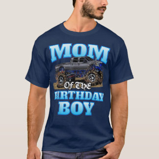 Mama des Geburtstagsjungen Monsters Truck Birthday T-Shirt