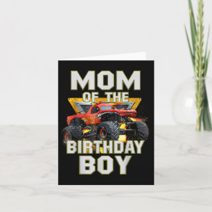 Mama des Geburtstagsjungen Monsters Truck Geburtst Karte