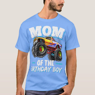 Mama des Geburtstagsjungen Monsters Truck Geburtst T-Shirt