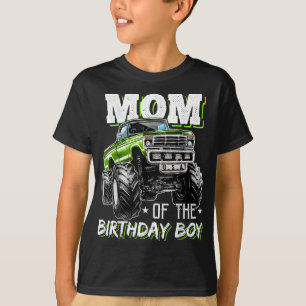 Mama des Geburtstagsjungen Monsters Truck Geburtst T-Shirt