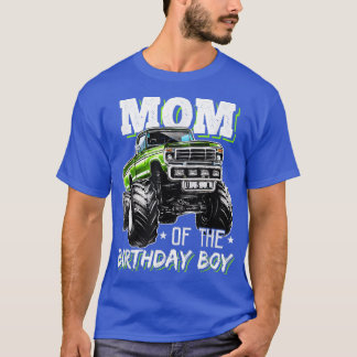 Mama des Geburtstagsjungen Monsters Truck Geburtst T-Shirt