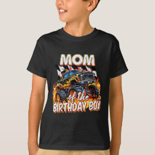 Mama des Geburtstagsjungen Monsters Truck Geburtst T-Shirt