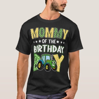 Mama des Geburtstagsjungen Traktoren Landwirtschaf T-Shirt