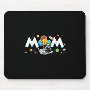 Mama des Geburtstagskind Funny Astronaut Space Fam Mousepad