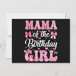 Mama des Geburtstagskindes Familie Rosa Coquette S Postkarte
