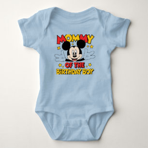 Mama des Geburtstagskindes Süße Cartoonfigur Baby Strampler