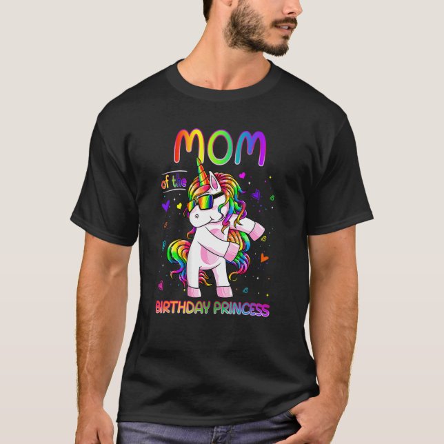 Mama des Geburtstagskünstlers T-Shirt (Vorderseite)