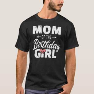 Mama des Geburtstagsmädchens glücklich zum Geburts T-Shirt
