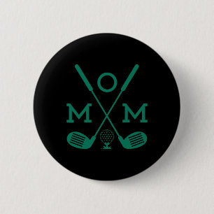 Mama des Geburtstagsools in einer Golfmatte Button