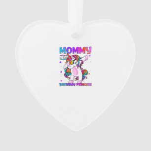 Mama des Geburtstagsprinzessin Mädchen Dabbing Ein Ornament
