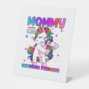 Mama des Geburtstagsprinzessin-Mädchens Flossing U Sockelschild