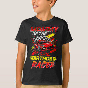 Mama des Geburtstagsrennfahrer-Rennwagen-Party Fam T-Shirt