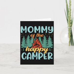 Mama des glücklichen Camper-Erstgeburtstags-Campin Karte