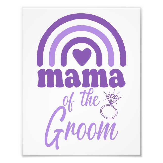 Mama des Grooms Fotodruck (Vorne)