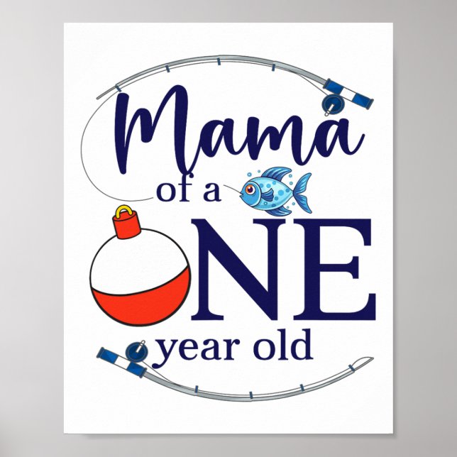 Mama des großen einen Angeljungen zum ersten Gebur Poster (Vorne)