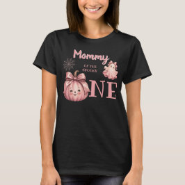 Mama des Grusligen Pinkoween Retro-Geist T-Shirt