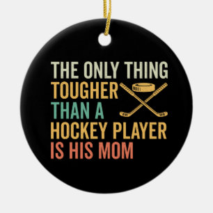 Mama des Hockey-Spielers Keramik Ornament